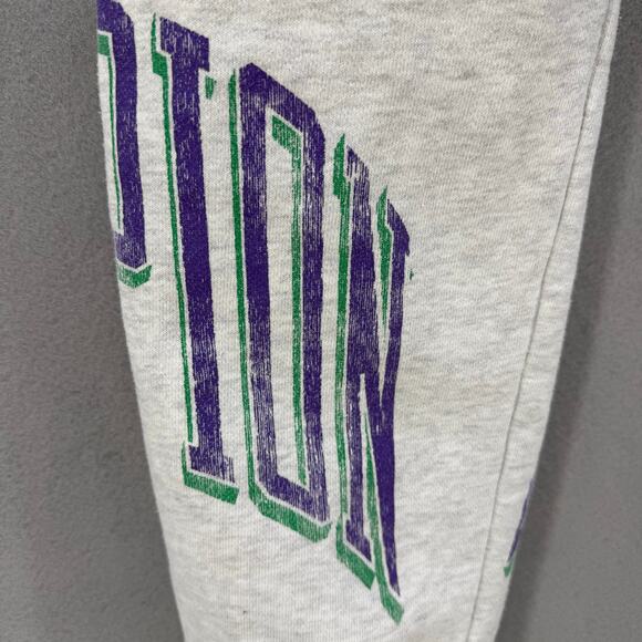 Champion Joggers Unisex M Grey Purple Green Reverse Weave Vintage Athleisure - Picture 4 of 16